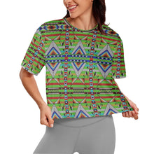 Load image into Gallery viewer, Medicine Blessing Lime Green Crop Top
