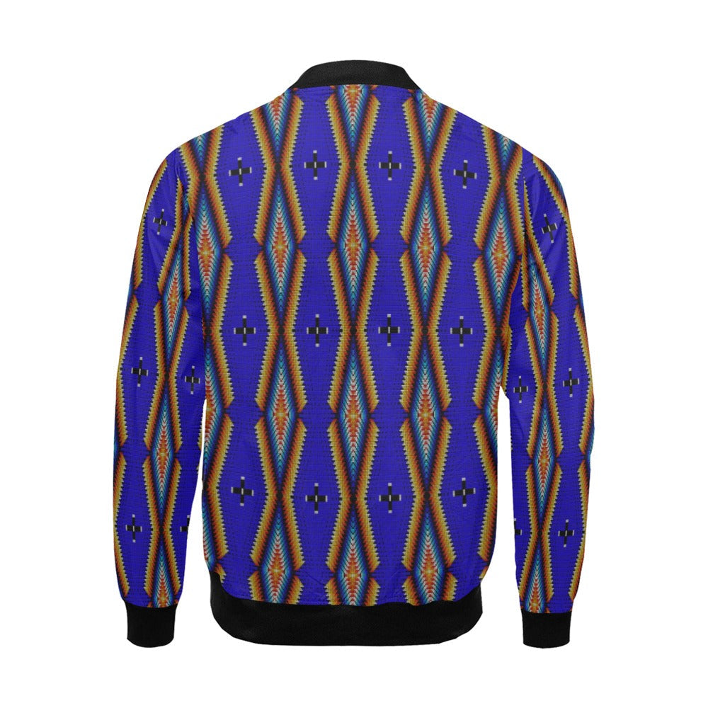 Diamond in the Bluff Blue Bomber Jacket for Men