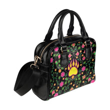 Load image into Gallery viewer, Floral Bearpaw Pink and Yellow Shoulder Handbag
