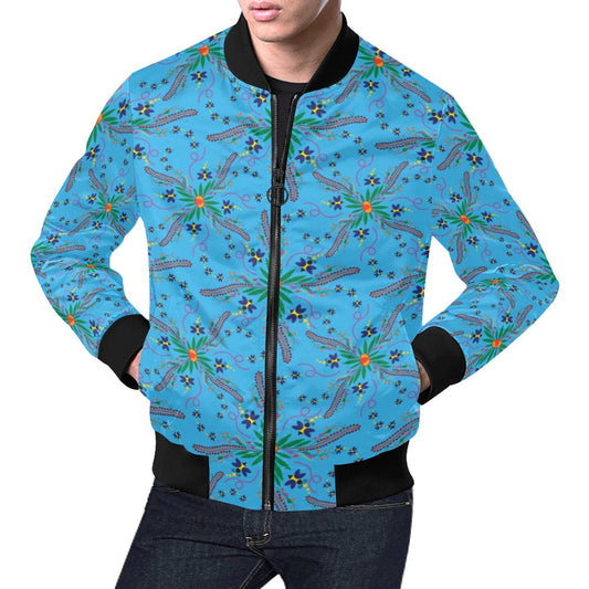 Willow Bee Sapphire Bomber Jacket for Men