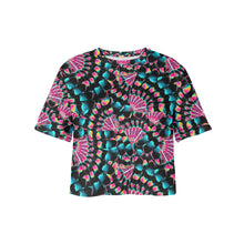 Load image into Gallery viewer, Hawk Feathers Heat Map Crop Top
