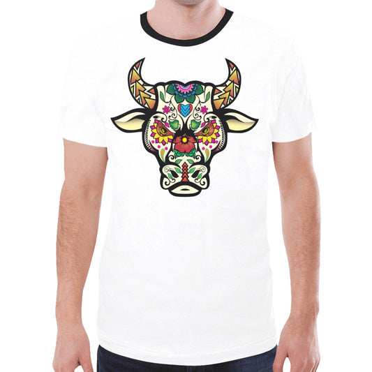 Bull Spirit Guide (White) New T-shirt for Men