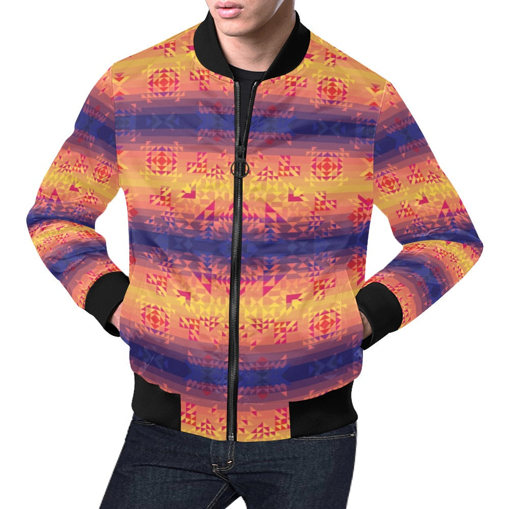 Soleil Indigo Bomber Jacket for Men