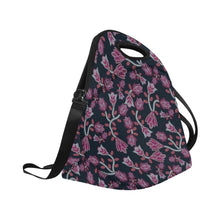 Load image into Gallery viewer, Beaded Pink Neoprene Lunch Bag
