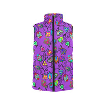 Load image into Gallery viewer, Indigenous Paisley Dark Orchid Men&#39;s Padded Vest Jacket
