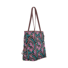 Load image into Gallery viewer, Hawk Feathers Heat Map Clover Canvas Tote Bag
