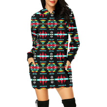 Load image into Gallery viewer, River Trail Sunset Hoodie Dress
