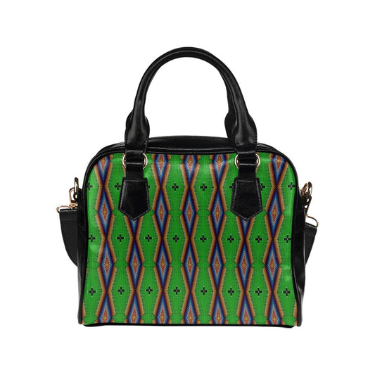 Diamond in the Bluff Lime Shoulder Handbag