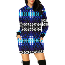 Load image into Gallery viewer, Writing on Stone Night Watch Hoodie Dress
