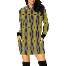 Load image into Gallery viewer, Diamond in the Bluff Yellow Hoodie Dress
