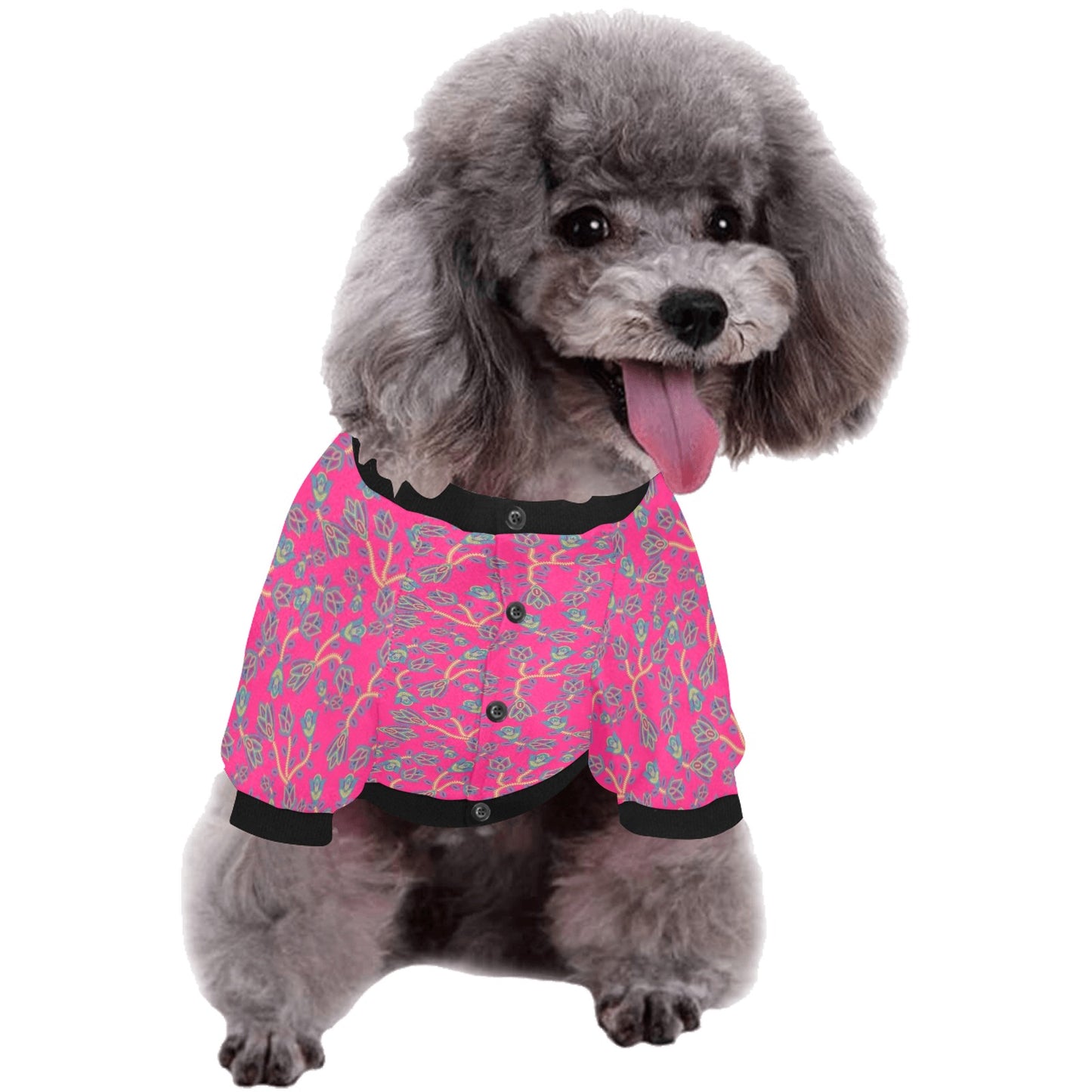 Beaded Lemonade Pet Dog Round Neck Shirt