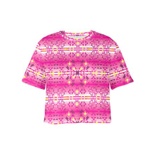 Load image into Gallery viewer, Pink Star Crop Top
