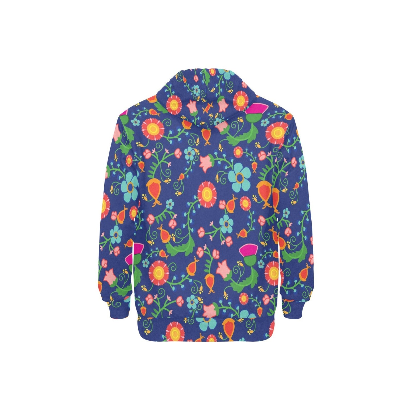 Bee Spring Twilight Men's Long Sleeve Fleece Hoodie