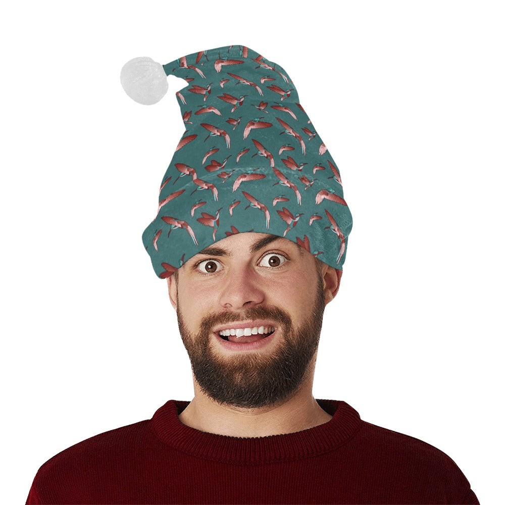 Red Swift Turquoise Santa Hat