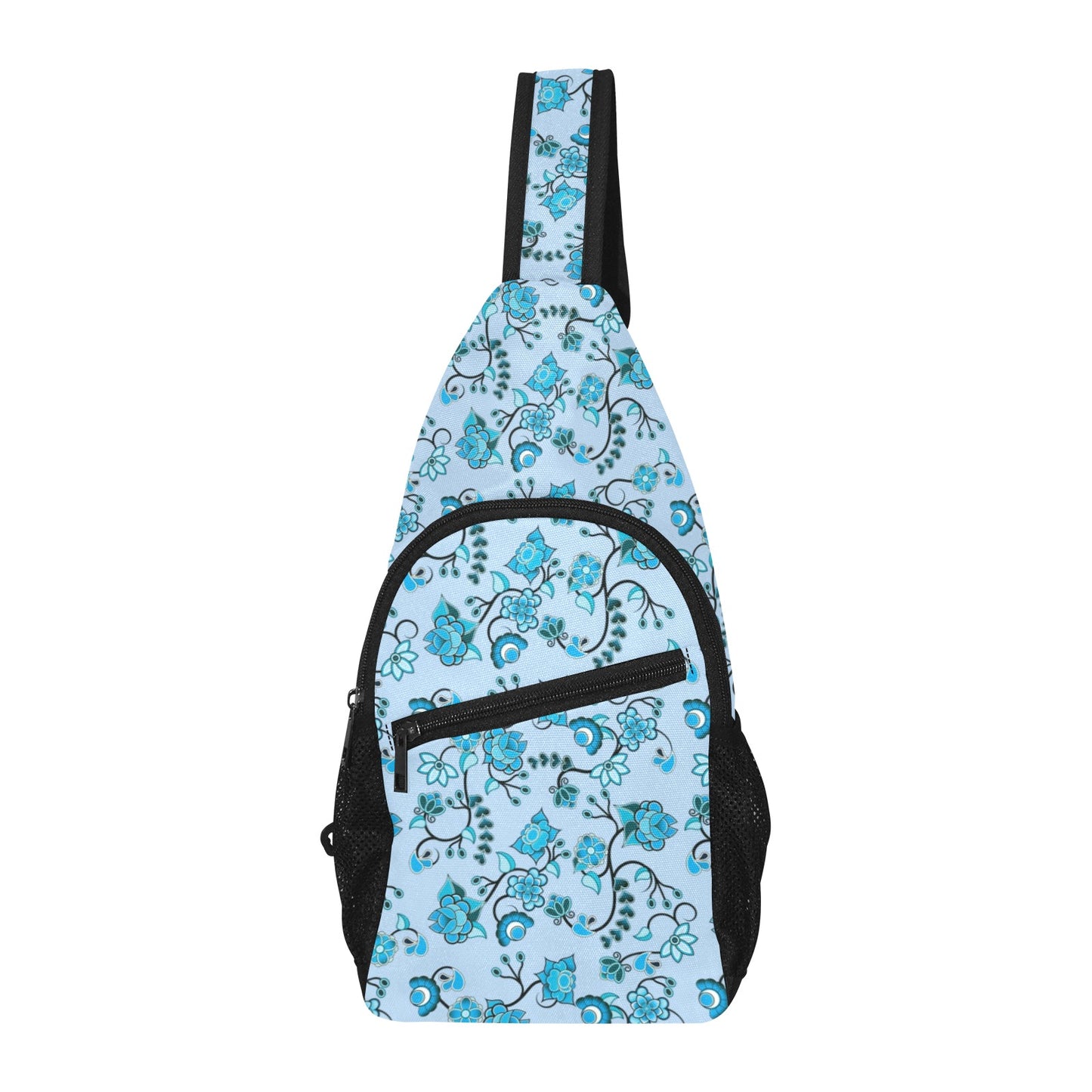 Blue Floral Amour Chest Bag