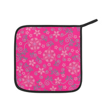 Load image into Gallery viewer, Berry Picking Pink Oven Mitt &amp; Pot Holder
