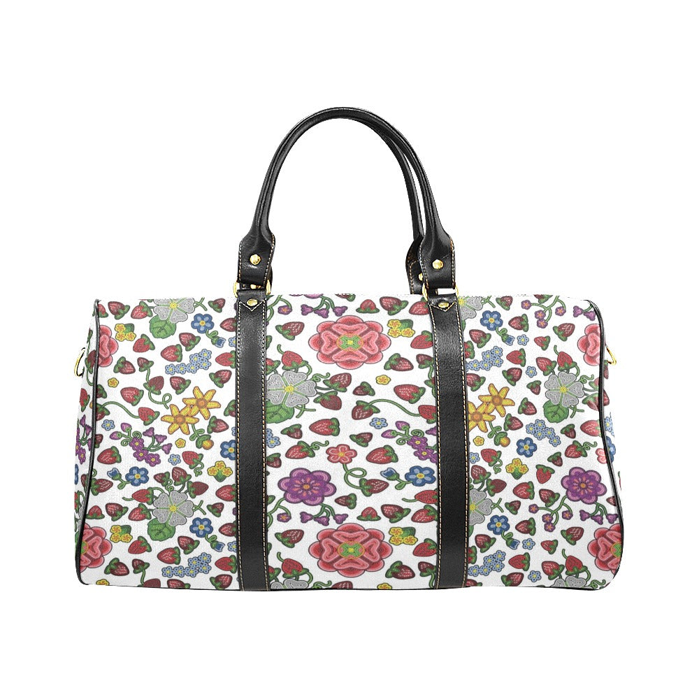 Berry Pop White Waterproof Travel Bag