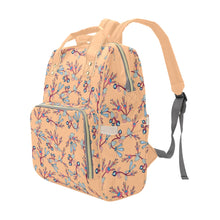 Load image into Gallery viewer, Swift Floral Peache Multi-Function Diaper Backpack/Diaper Bag
