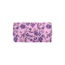 Load image into Gallery viewer, Purple Floral Amour Women&#39;s Trifold Wallet

