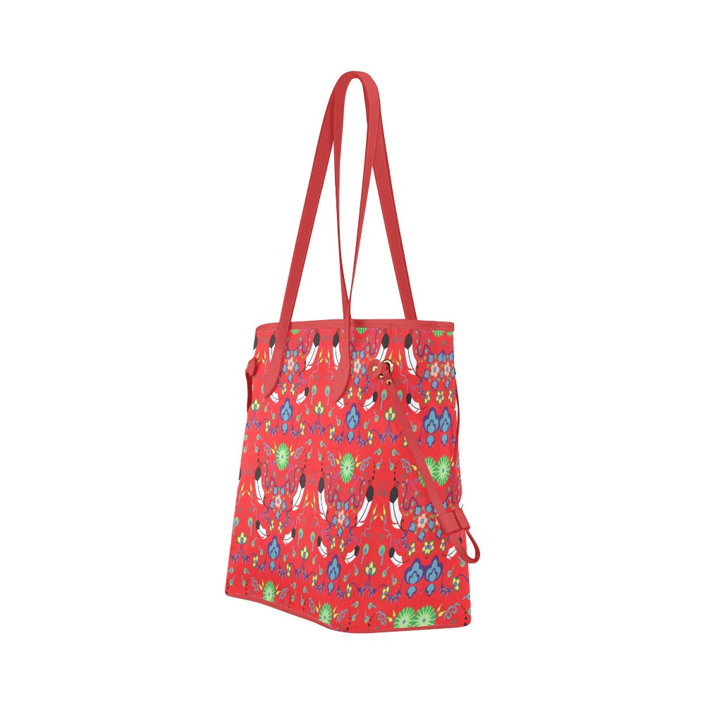 New Growth Vermillion Clover Canvas Tote Bag