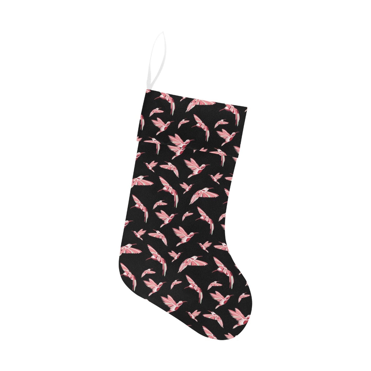 Strawberry Black Christmas Stocking