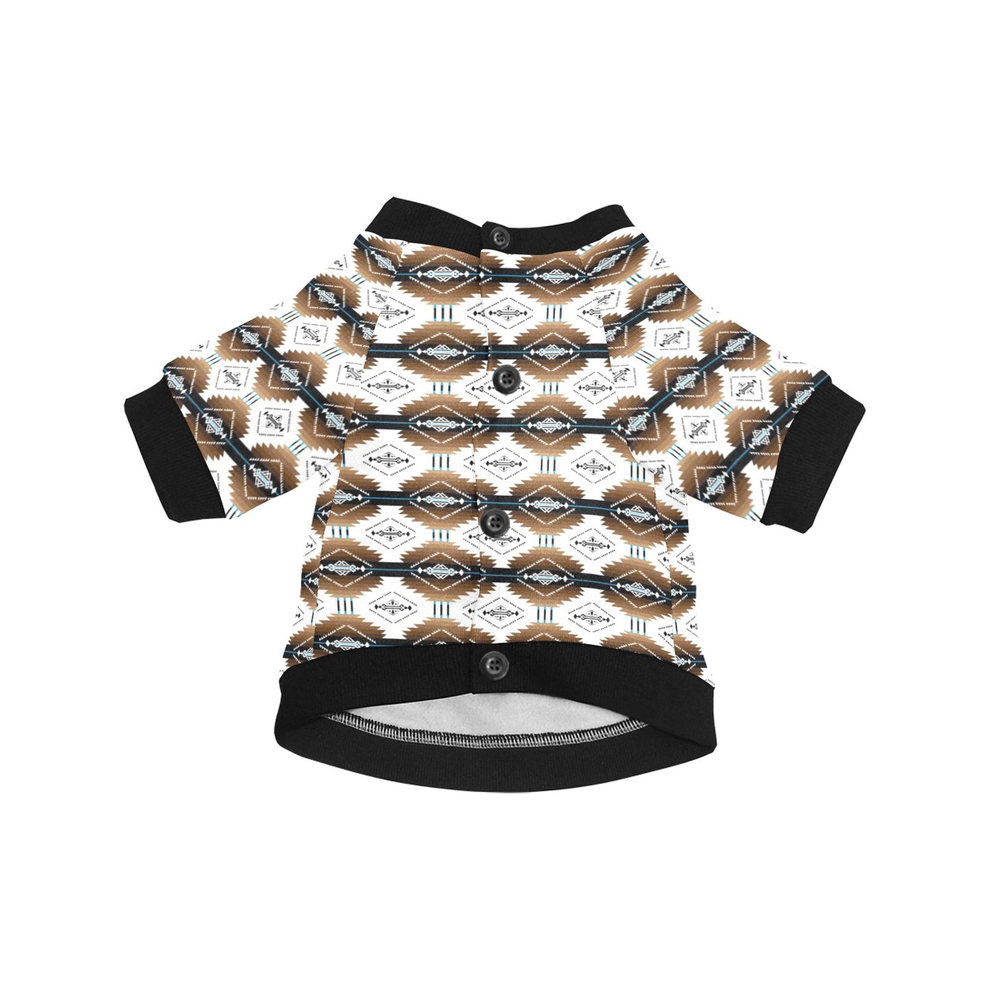 Cofitichequi White Pet Dog Round Neck Shirt