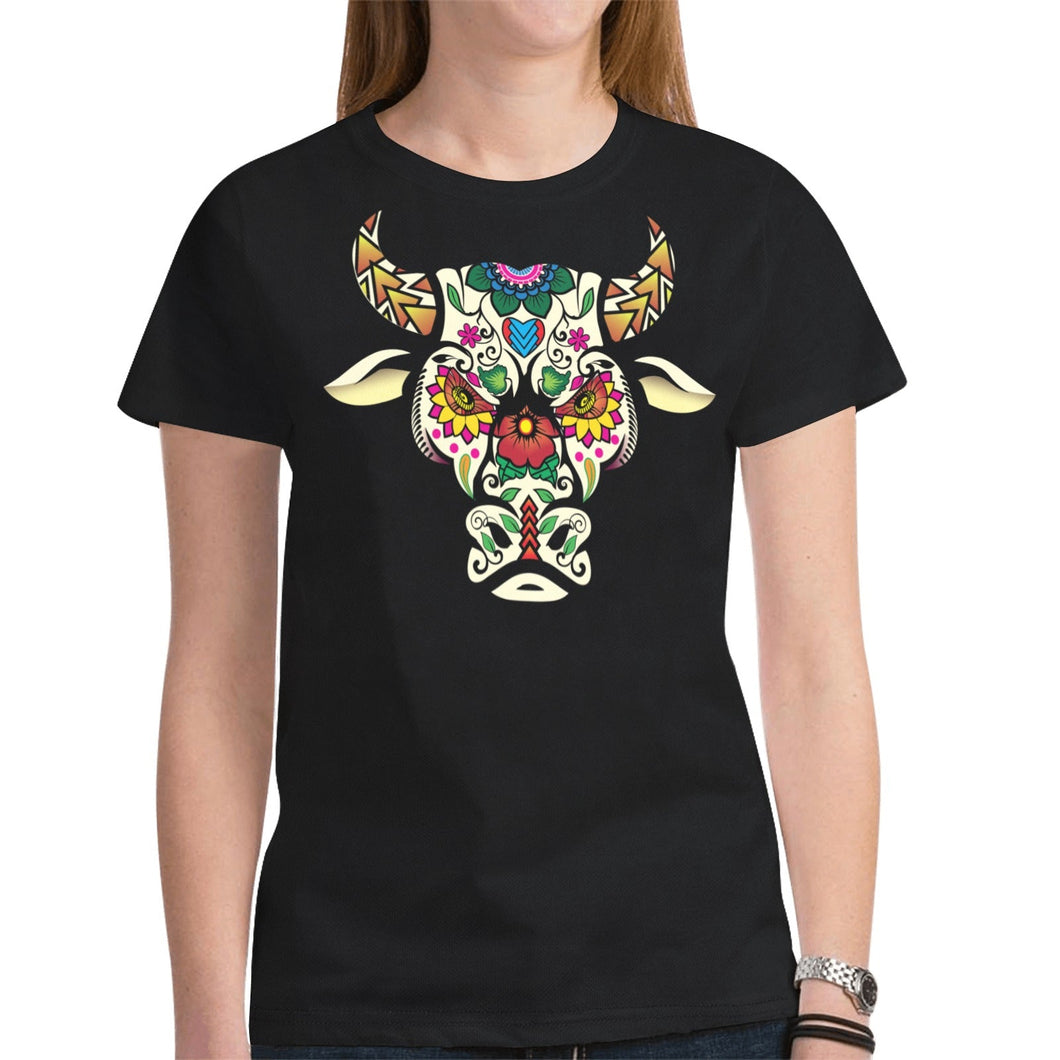 Bull Spirit Guide (Black) New T-shirt for Women