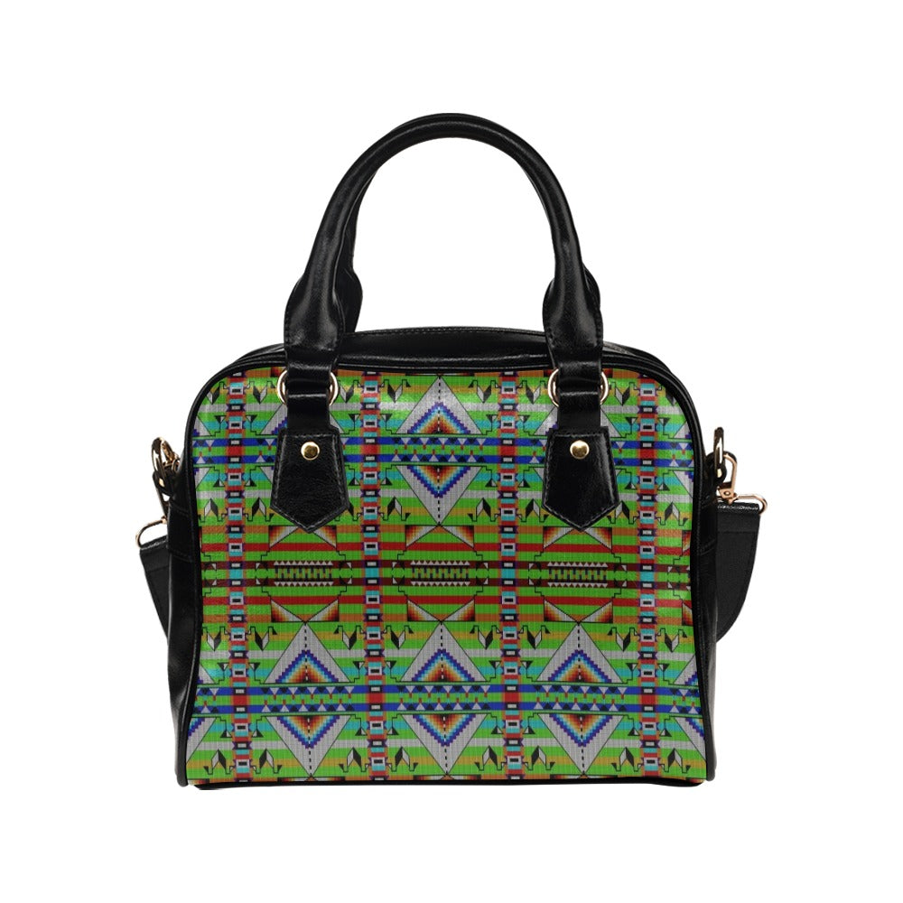 Medicine Blessing Lime Green Shoulder Handbag