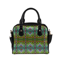 Load image into Gallery viewer, Medicine Blessing Lime Green Shoulder Handbag
