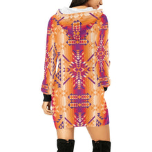 Load image into Gallery viewer, Desert Geo Hoodie Dress
