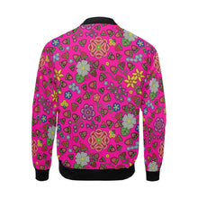 Load image into Gallery viewer, Berry Pop Blush Bomber Jacket for Men
