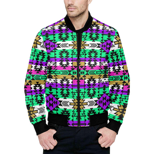 Final Grand Entry Unisex Heavy Bomber Jacket with Quilted Lining All Over Print Quilted Jacket for Men (H33) e-joyer 