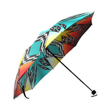 Load image into Gallery viewer, fire and Sky gradient II Foldable Umbrella Foldable Umbrella e-joyer 
