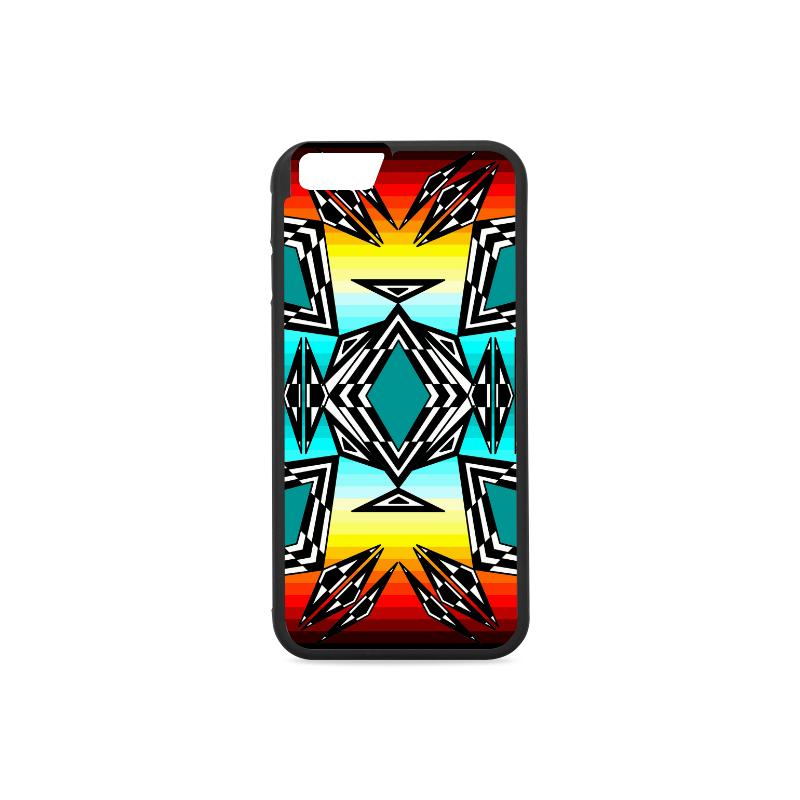 fire and Sky gradient II iPhone 6/6s Case iPhone 6/6s Rubber Case e-joyer 