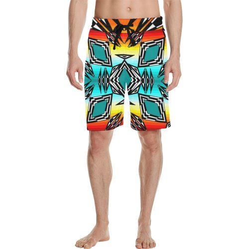 fire and Sky gradient II Men's All Over Print Casual Shorts (Model L23) Men's Casual Shorts (L23) e-joyer 