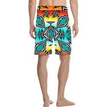 Load image into Gallery viewer, fire and Sky gradient II Men&#39;s All Over Print Casual Shorts (Model L23) Men&#39;s Casual Shorts (L23) e-joyer 
