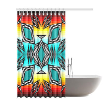 Load image into Gallery viewer, fire and Sky gradient II Shower Curtain 72&quot;x84&quot; Shower Curtain 72&quot;x84&quot; e-joyer 
