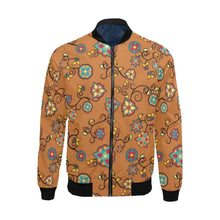 Load image into Gallery viewer, Fire Bloom Light All Over Print Bomber Jacket for Men (Model H19) Jacket e-joyer 
