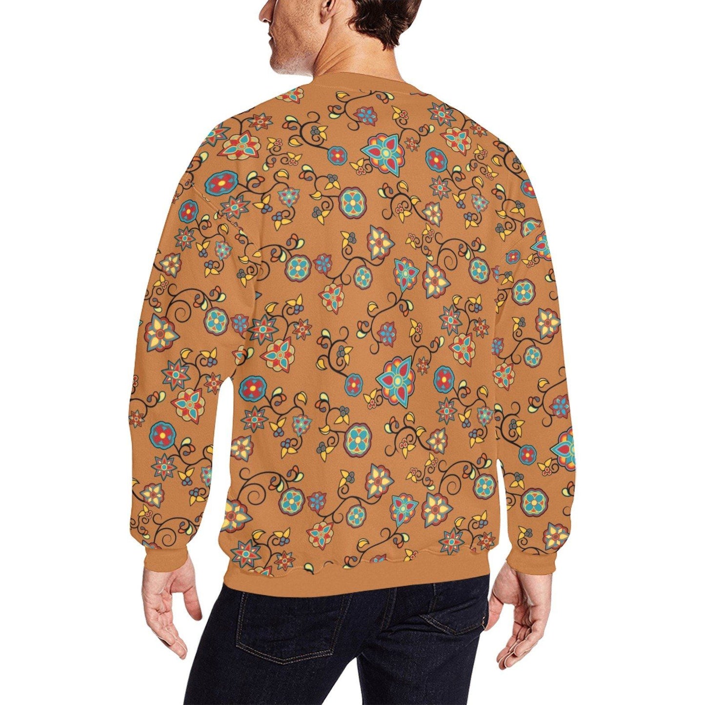 Fire Bloom Light All Over Print Crewneck Sweatshirt for Men (Model H18) shirt e-joyer 