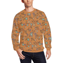 Load image into Gallery viewer, Fire Bloom Light All Over Print Crewneck Sweatshirt for Men (Model H18) shirt e-joyer 
