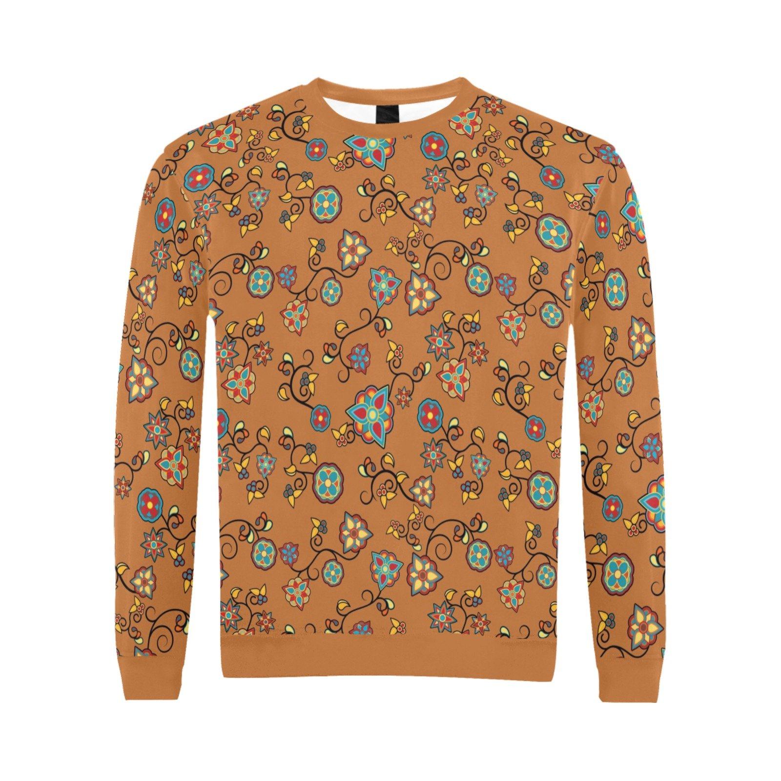 Fire Bloom Light All Over Print Crewneck Sweatshirt for Men (Model H18) shirt e-joyer 