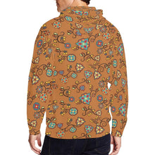Load image into Gallery viewer, Fire Bloom Light All Over Print Full Zip Hoodie for Men (Model H14) All Over Print Full Zip Hoodie for Men (H14) e-joyer 

