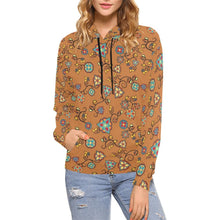 Load image into Gallery viewer, Fire Bloom Light All Over Print Hoodie for Women (USA Size) (Model H13) All Over Print Hoodie for Women (H13) e-joyer 
