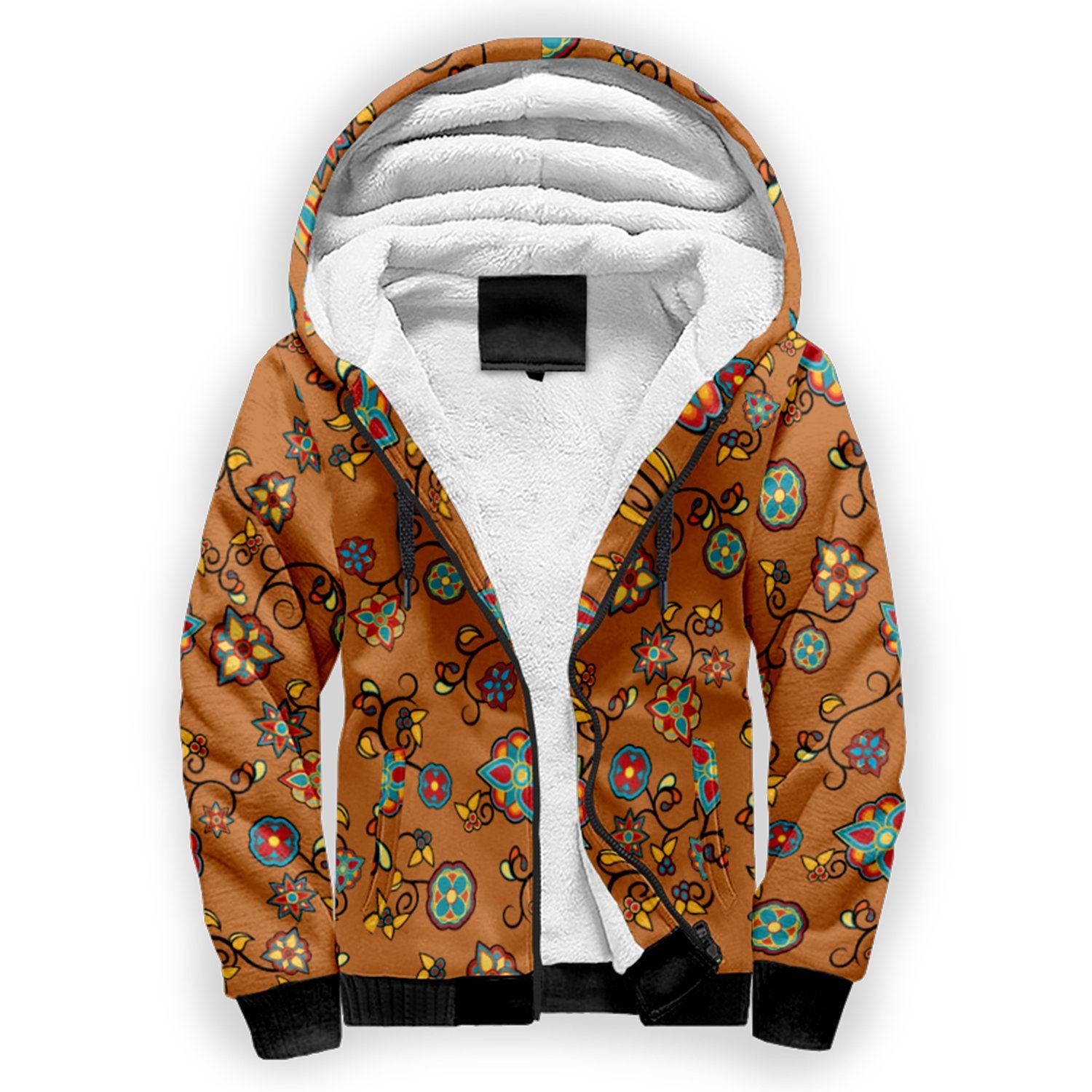 Fire Bloom Light Sherpa Hoodie hoodie Herman 