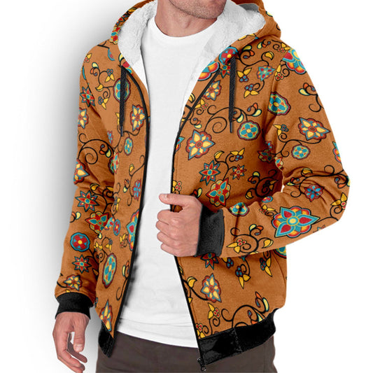 Fire Bloom Light Sherpa Hoodie hoodie Herman 