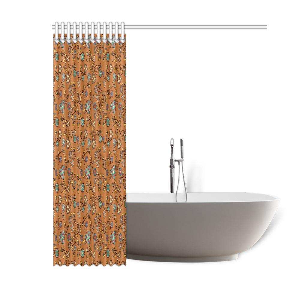 Fire Bloom Light Shower Curtain 60"x72" Shower Curtain 60"x72" e-joyer 