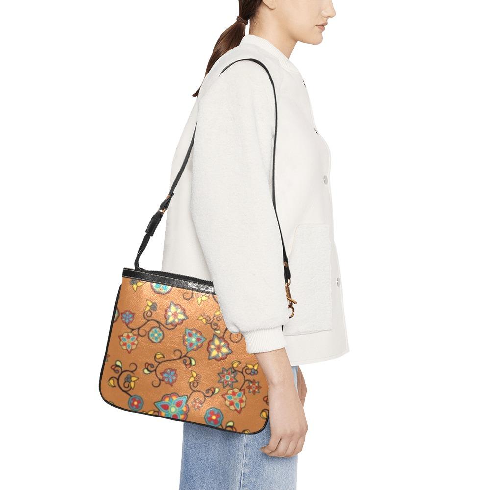 Fire Bloom Light Small Shoulder Bag (Model 1710) Small Shoulder Bag (1710) e-joyer 