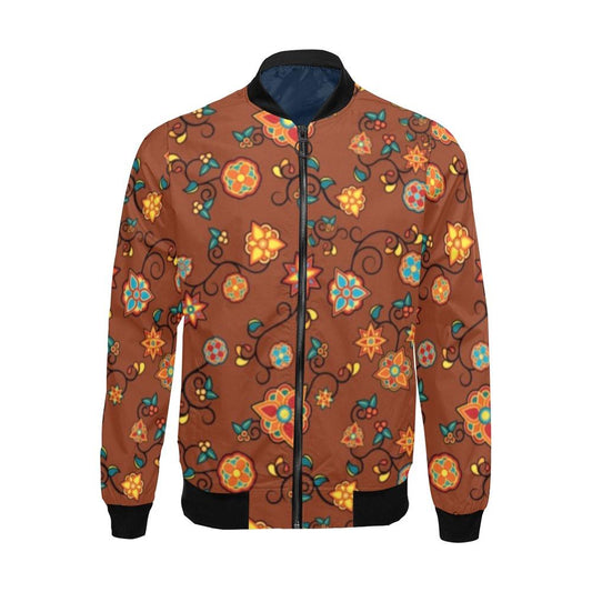 Fire Bloom Shade All Over Print Bomber Jacket for Men (Model H19) Jacket e-joyer 