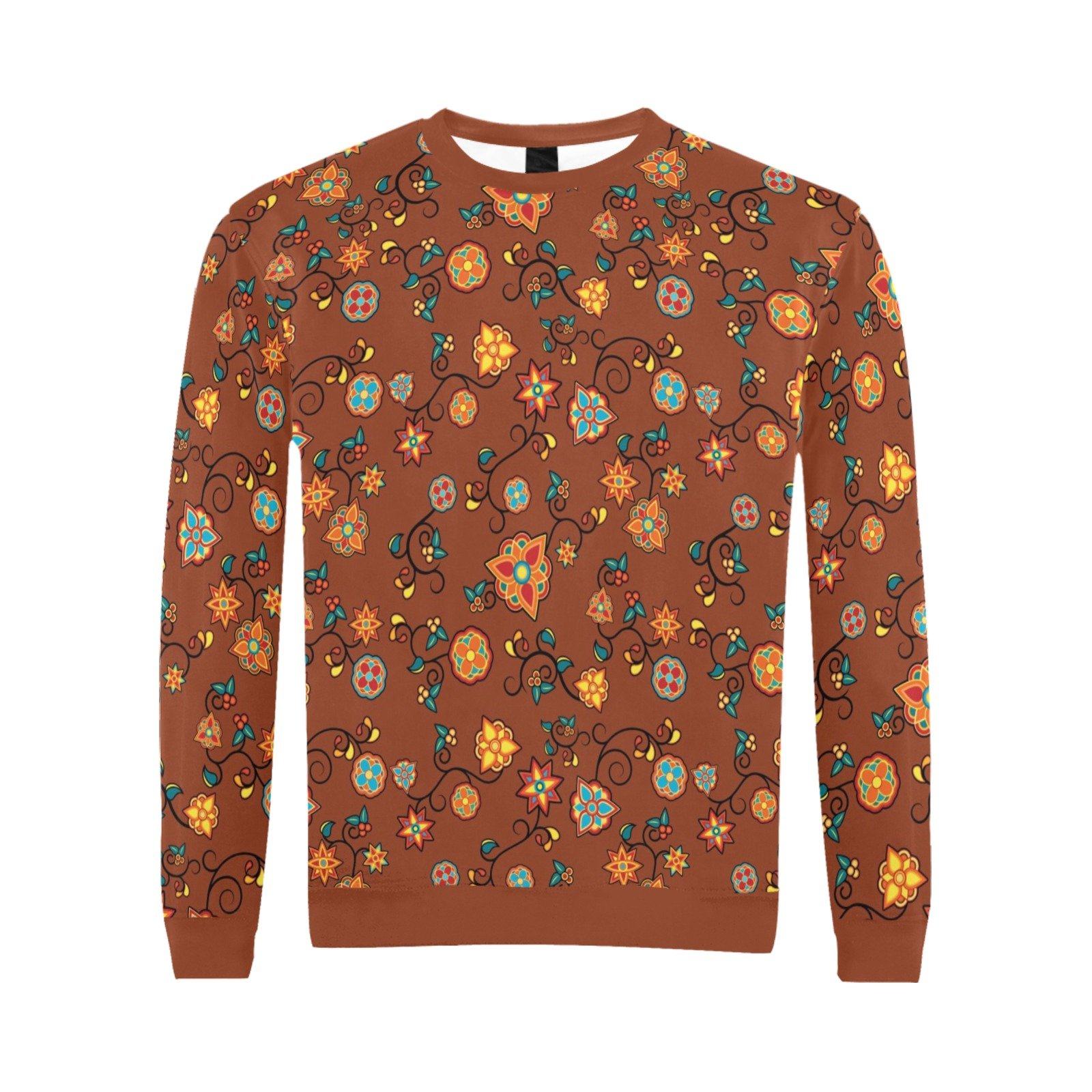 Fire Bloom Shade All Over Print Crewneck Sweatshirt for Men (Model H18) shirt e-joyer 