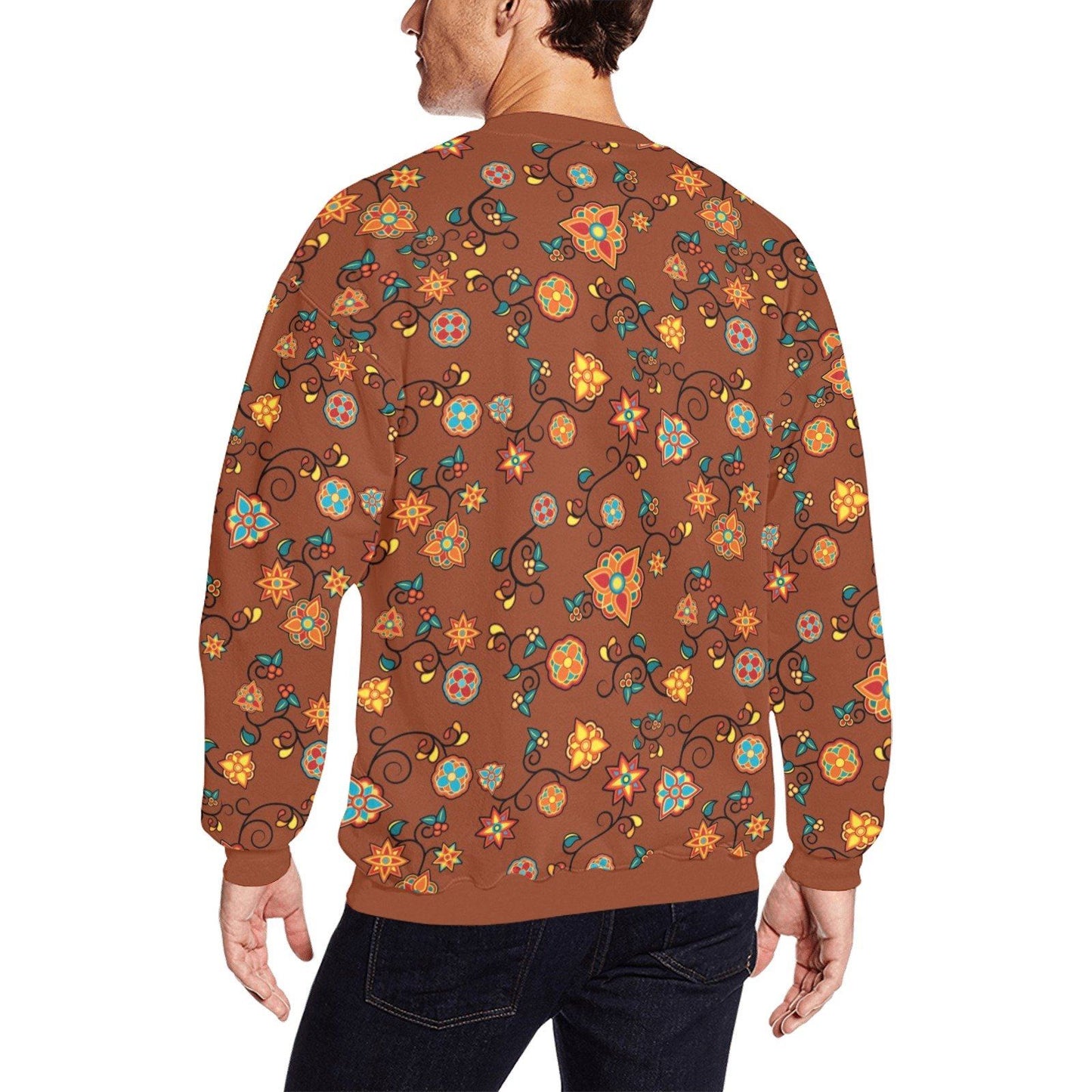 Fire Bloom Shade All Over Print Crewneck Sweatshirt for Men (Model H18) shirt e-joyer 